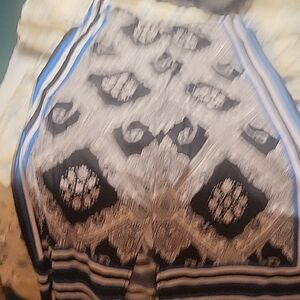 Cato Black and Blue A-Line Skirt